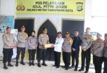 Kapolres Metro Tangerang Cek Kesiapan Posyan dan Pospam Operasi Ketupat Jaya 2025