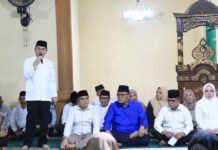 Sekda Soma Dampingi Tim Safari Ramadan Provinsi Banten di Masjid Jami Al Muhajirin Pasar Kemis