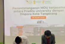 Dispora Kota Tangerang Teken MoU Beasiswa Atlet Berprestasi dengan Universitas Pradita