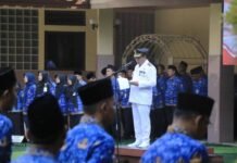 Pimpin Apel Peringatan Hari Otonomi Daerah, Maryono: Momentum untuk Merefleksikan Perjalanan Otonomi Daerah