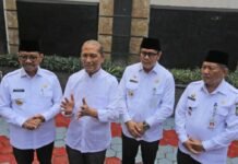 Momen Halal Bihalal, Sachrudin- Maryono Sambangi Walikota Tangerang Terdahulu