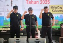 Hadiri Peringatan Hari Buruh Internasional Kota Tangerang, Sachrudin – Maryono Berikan Hadiah Umroh