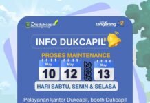 Pemeliharaan Sistem, Layanan Offline Dukcapil Kota Tangerang Tutup Sementara 10-13 Mei 2025