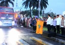 Lepas 210 Calon Jemaah Haji, Sekda Kota Tangerang: Jaga Kebersamaan dan Kesehatan