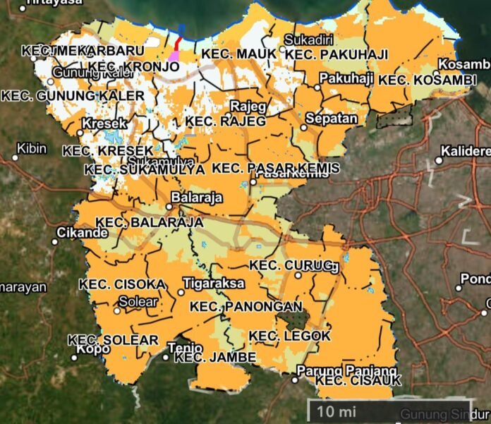 PETA TATA RUANG KABUPATEN TANGERANG