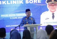 Wali Kota Resmikan Layanan Poliklinik Sore di RSUD Kota Tangerang