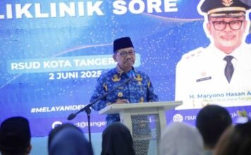 Wali Kota Resmikan Layanan Poliklinik Sore di RSUD Kota Tangerang