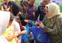 Wabup Intan Serahkan Bantuan Makanan Tambahan untuk Cegah Stunting