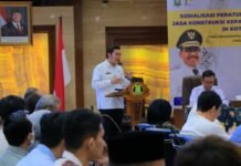 Buka Sosialisasi Jasa Konstruksi, Wakil Wali Kota Tangerang Tegaskan Pentingnya Standarisasi dan Kepatuhan Hukum
