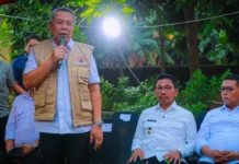 Wali Kota Benyamin Susuri Kali Angke Bersama Gubernur Banten Guna Pemetaan Udara untuk Atasi Banjir