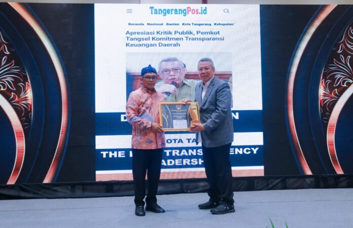 9860 Kota Tangerang Selatan Dinobatkan Sebagai Daerah Paling Transparan dan Inovatif 2025