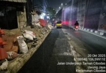 Perumda Tirta Benteng Kota Tangerang Lakukan Perbaikan Jalan Gatot Subroto Terdampak Galian Pipa