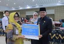 Wali Kota Sachrudin Serahkan SK Pensiun 86 Pegawai Pemkot Tangerang