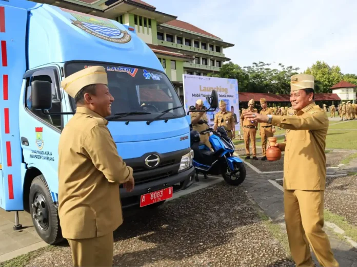 Mobil Training Servis Motor Resmi Diluncurkan, Warga Tangerang Tak Perlu Lagi Datang ke BLK