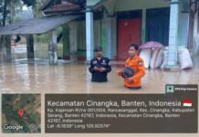 Luapan Sungai Rendam Permukiman, 695 KK di Serang Terdampak Banjir Luapan Sungai Rendam Permukiman, 695 KK di Serang Terdampak Banjir