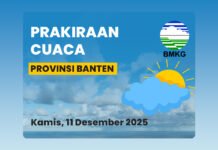 Prediksi Cuaca Banten 11 Desember 2025, Tiga Wilayah Ini Siap-siap Kena Hujan Ringan Prediksi Cuaca Banten 11 Desember 2025, Tiga Wilayah Ini Siap-siap Kena Hujan Ringan