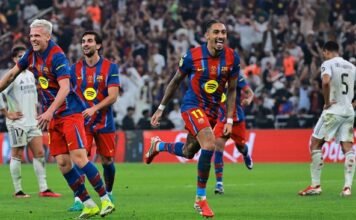 Drama El Clasico di Jeddah, Barcelona Kembali Angkat Piala Super Drama El Clasico di Jeddah, Barcelona Kembali Angkat Piala Super