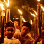 Cahaya Obor dan Lantunan Shalawat Warnai Malam 1 Muharram di Tangerang Raya dan Banten