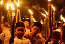 Cahaya Obor dan Lantunan Shalawat Warnai Malam 1 Muharram di Tangerang Raya dan Banten