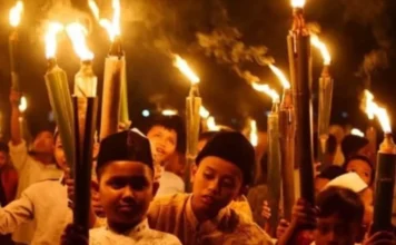 Cahaya Obor dan Lantunan Shalawat Warnai Malam 1 Muharram di Tangerang Raya dan Banten