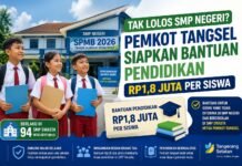 Tak Lolos SMP Negeri? Pemkot Tangsel Siapkan Bantuan Rp1,8 Juta untuk Ribuan Siswa