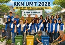 24 Mahasiswa UMT Bangun Bank Sampah di Panunggangan Utara, Edukasi Warga Pilah Sampah dari Rumah