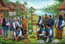 KKN UMT: Sampah Dipilah, Lingkungan Cihuni Mulai Berbenah