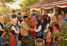 KKN UMT 2026 Berakhir, Kompos hingga Tanaman Pangan Jadi Warisan di Pasir Nangka