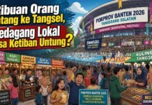 Ribuan Orang Datang ke Tangsel, Pedagang Lokal Bisa Ketiban Untung?