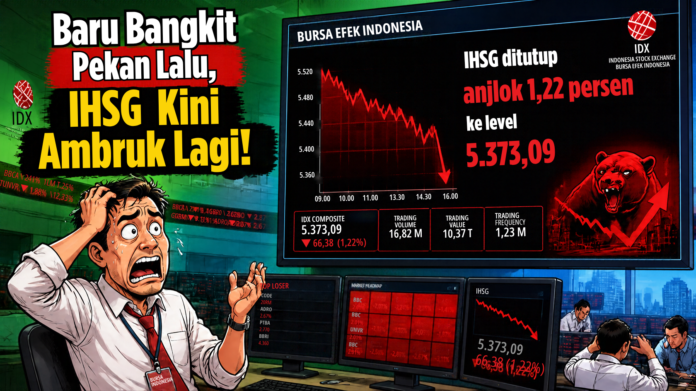 Karikatur IHSG Anjlok – 26 Oct 2026, 5.58 pm